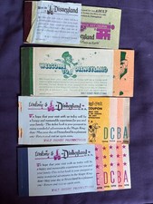 Vintage 1970s Disneyland Partially Used Ticket Books picture