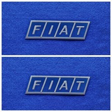 A Pair Of Motor Car Racing Patches Sew / Iron On Badges Fiat (a) Stripe picture