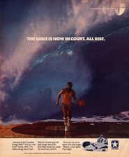 1989 Converse Energy Wave Sneakers Print Ad Basketball Now In Court All Rise picture