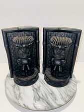 Coco Joes Tiki PAHU PUKE Black Lava #292 Book Ends 8 1/2