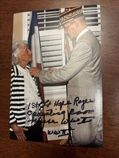 WWII Nurse Hope Rogers Signed Four by Six Photo Field Hospital Operating Room picture