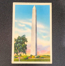 Washington Monument Washington D.C. Postcard Mailed Used w/ 1 Cent US Stamp picture