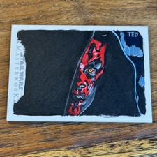 Darth Maul 2015 Topps Star Wars Masterwork SKETCH 1/1 Card by Ted Dastick Jr. picture