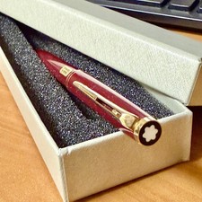 Vintage MONTBLANC Hammer Trigger Ballpoint Pen Bordeaux picture