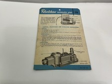 Vintage Robertshaw Automatic Pilot FM Instruction Card Gas Appliance Manual picture