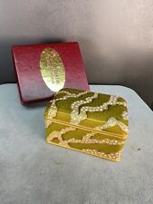 I Am Edgar Berebi My NEW Serpentine Box In 24k Plate And Lime Enamel 178 Retail picture