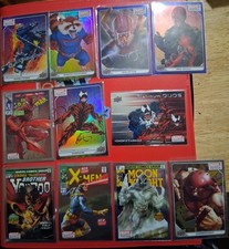 2022 UD Marvel Platinum 11 Card Lot w/ Blue Traxx, Variant Covers, Color Wheels picture