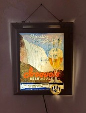 VTG 1950s IROQUOIS Beer & Ale Refreshing As Niagara Spray Lighted Sign & Speaker picture