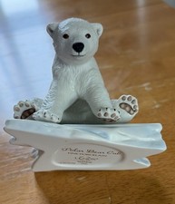 Vintage Lenox 1991 Polar Bear Cub on Iceberg Fine Porcelain Figurine   picture