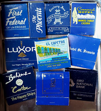 Vintage Blue Matchbook Lot - Luxor, Monte Carlo, El Capitan picture