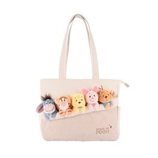 Disney Official Winnie Pooh Large Capacity Doll Crossbody Commuter Tote Girl Bag picture