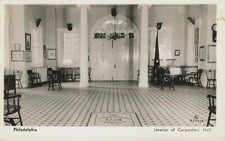 CARPENTERS HALL REAL PHOTO POSTCARD PHILADELPHIA PA PENNSYLVANIA 1930s RPPC picture