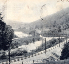 Berkshire Park Blissfield Massachusetts Postcard Vintage 1907 picture