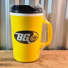 7-Eleven Big Gulp Yellow Insulated Travel Mug Cup Handle Vintage 7-11 BG Logo picture
