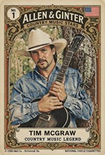 Tim McGraw Custom Allen Ginter Style Card  picture