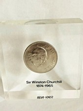 VTG 1965 Winston Churchill Commemorative Historical Medal/Coin picture