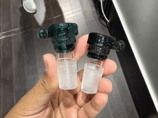 2x 18mm Male Bowl Set Replacement for Water Pipe Glass Bong Smoking Pipe picture