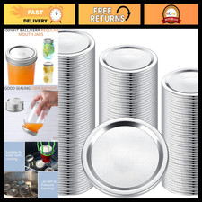 100 Pcs Split-Type Metal Canning Lids for Regular Mouth Mason Jars - Airtight Se picture