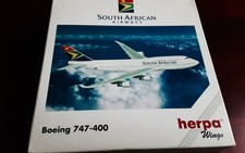Herpa Wings 1:500 Scale BOEING 747-400 SOUTH AFRICA AIRWAYS Diecast Model picture