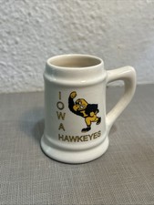 Vintage Iowa Hawkeyes College Ceramic Mini Stein Mug  picture