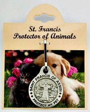 Pewter St. Francis Pet Protection Medal for Med & Large Pets picture