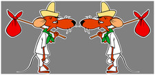TWO PACK SLOWPOKE RODIGUEZ VINTAGE STYLE DECAL STICKER, RAD ROD  picture