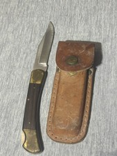 Klein Tools #44037 Lockback Knife with Klein Tools Leather Sheath,Vintage picture