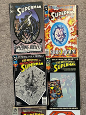 DC Comics Superman Mixed Comic Book Lot Speeding Bullets Reign Supermen 1993 picture