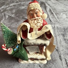 Possible Dreams Clothique Santa in Chimney Figurine 1994 7in Painted Boxed picture