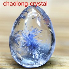 1.4Ct Very Rare NATURAL Beautiful Blue Dumortierite Quartz Crystal Pendant C712 picture