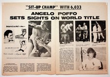 Angelo Poffo Vintage Magazine Article Sit-Up Champ Randy Savage Era 1970s picture