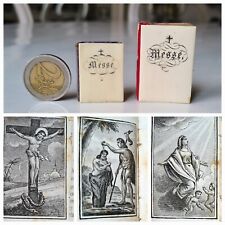 2 antique 1800's Paroissien, miniature prayerbooks, with engravings picture