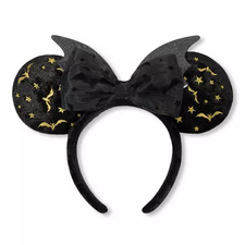 Disney Parks 2026 Halloween Bat Bow Mickey Minnie Mouse Ears Headband - NEW picture