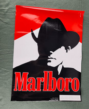 Vintage NOS Marlboro Man Silhouette Decal Sticker Cowboy Display Advertising picture