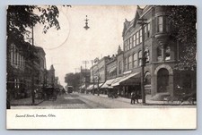 J89/ Ironton Ohio Postcard c1910 Second Street Stores Trolley  175 picture