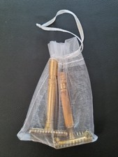 Vintage 1930s Gillette Open Comb TTO Razor & GEM Micromatic Lot - No Cracks picture