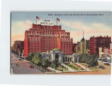 Postcard Gateway Park & Nicollet Hotel Minneapolis Minnesota USA picture