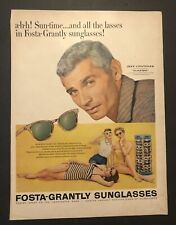 1950’s Fosta-Grantly Sunglasses Actor Jeff Chandler Foxfire Movie Magazine Ad picture