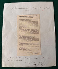 Antique Ferdinand de Lesseps Signed Endorsement Financing the Suez Canal Company picture