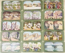 Lot Of 15 Early 1900s T. W. Ingersoll Japan Bethlehem No. 260-274 Stereoviews picture