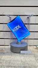 KOOL MILDS CIGARETTE BLUE PLASMA GLASS LIGHT DISPLAY SIGN TOBACCO Electric picture