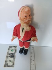 Vintage 1960s Poseable Plastic Santa Claus Doll Made In Hong Kong  picture