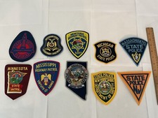 State Law Enforcement patches All different 10 piece set. All new.Full size picture