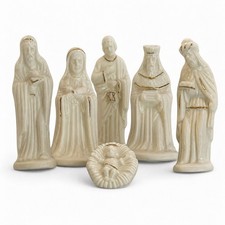 Vintage Pre-2001 Century Collection ZCMI 6-Piece Porcelain Nativity Set A2110G picture
