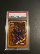 2025 Topps Chrome Marvel Magneto #169 Orange Refractor /25 PSA 9 picture