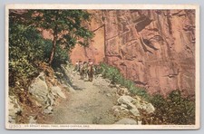 Postcard ON BRIGHT ANGEL TRAIL, GRAND CANYON, ARIZ. picture
