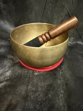 Rare Antique Deep sound Healing Yoga handmade Singing Bowl 6