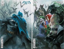 BATMAN #1/DETECTIVE COMICS #1101 (DELL'OTTO CONNECTING VARIANT SET)(2025) ~ DC picture