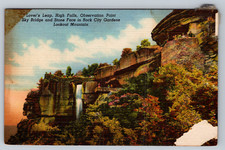 c1940s Lookout Mountain TN Rock City Gardens Lover's Leap Postcard picture