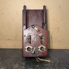 Antique Jefferson Combination Tester Model T Buzz Coil Spark Plug Bulbs NEAT picture